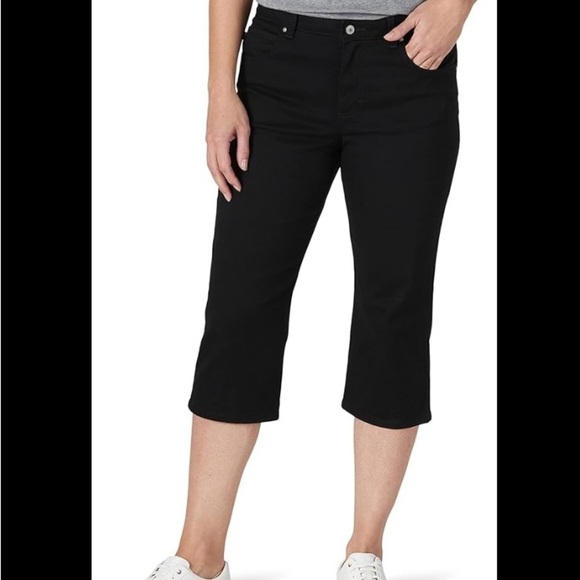 Lauren Ralph Lauren Black Straight Leg Jeans - Picture 1 of 13